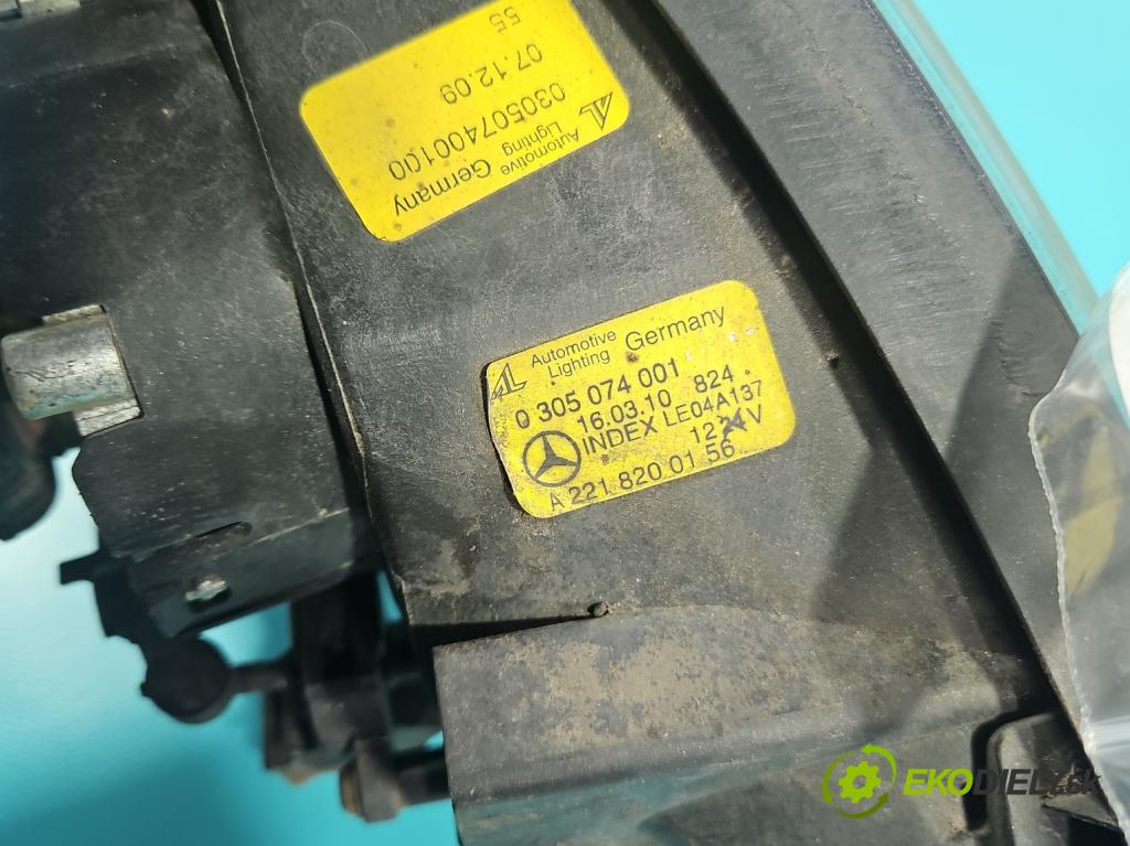 Mercedes S W221 2005-2013 3.5 V6 272 HP automatic 200 kW 3498 cm3 4- Halogen ľavý A2218200156 (Kľučka dverí ostatné)