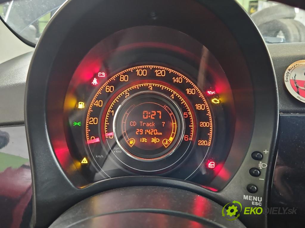 Fiat 500 2007-2020 1.3 jtd 75 HP manual 55 kW 1248 cm3 3- prístrojovka/ budíky 735461313 (Prístrojová doska)