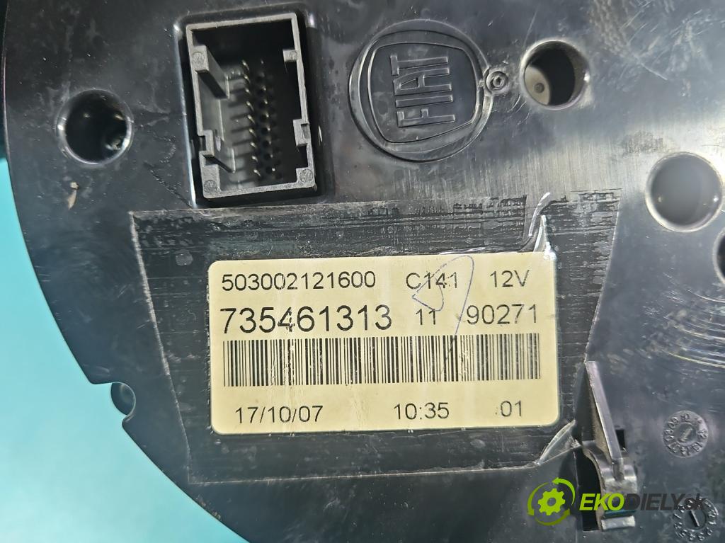 Fiat 500 2007-2020 1.3 jtd 75 HP manual 55 kW 1248 cm3 3- prístrojovka/ budíky 735461313 (Prístrojová doska)