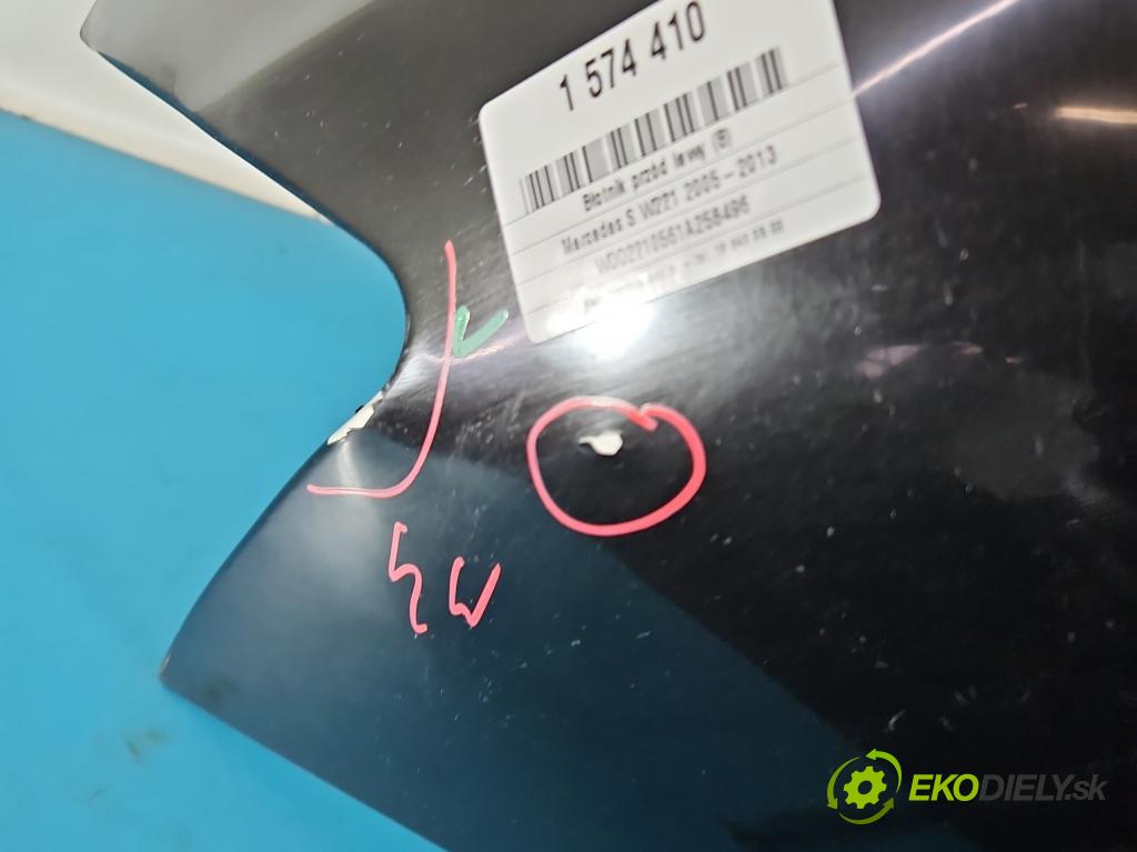 Mercedes S W221 2005-2013 3.5 V6 272 hp automatic 200 kW 3498 cm3 4- blatnik přední levý  (Levý přední blatník)