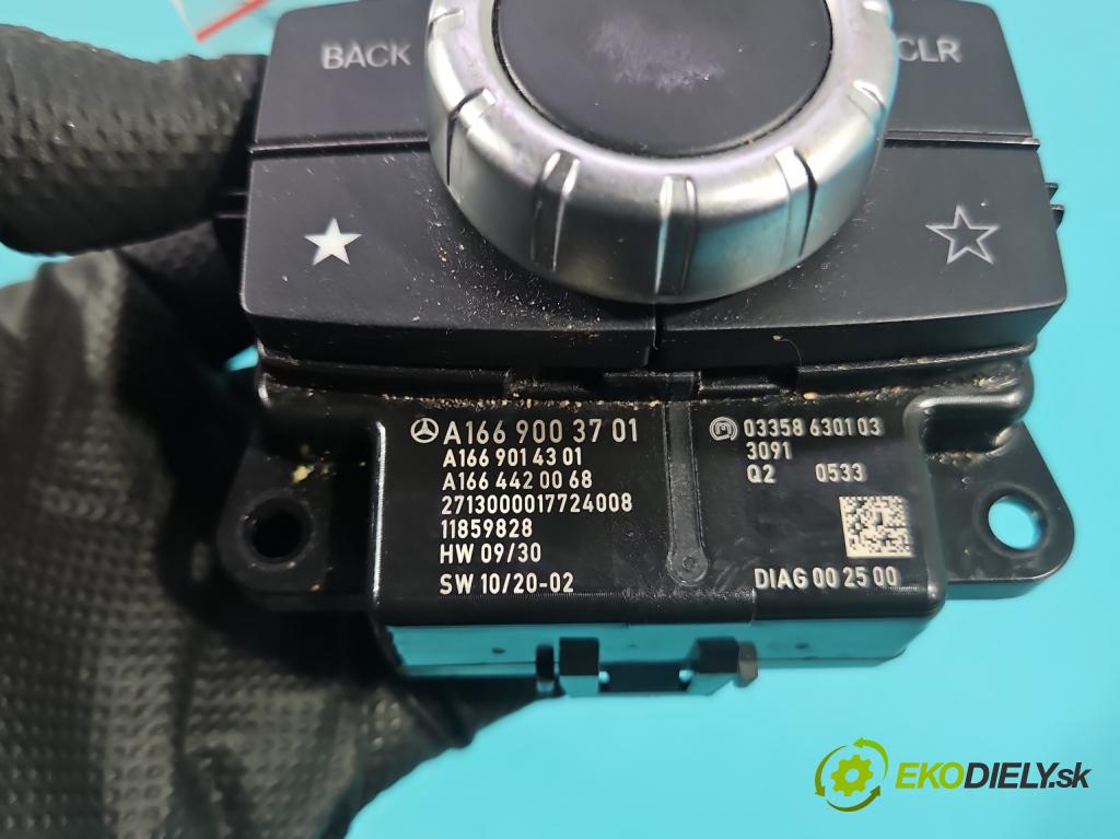 Mercedes GL II X166 2012-2015 4.7 V8 278928 340KM: automatic 250 kW 4663 cm3 5- prepínač rádio: navigácie A1669003701