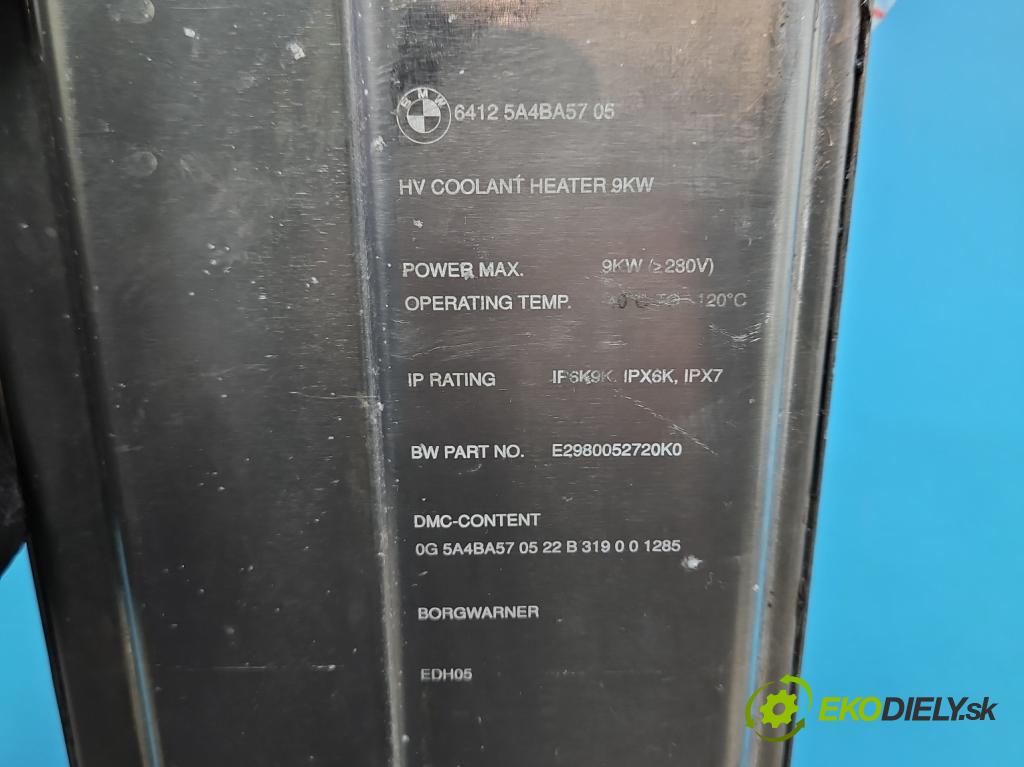 Bmw iX1 U11 0.0 elektrický: 272 HP automatic 200 kW 1 cm3 5- Ohrievač: voda: 5A4BA57 (Ohrievanie, ventilácia)