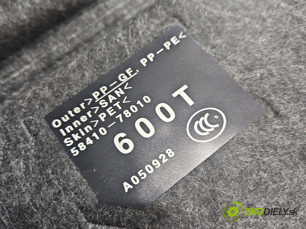 Lexus NX I 2014-2021 2.5 16V 155 HP automatic 114 kW 2494 cm3 5- koberec do auta kufra: 58410-78010