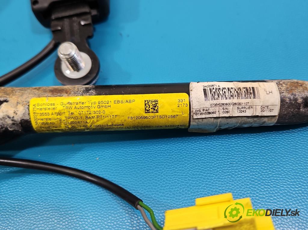 Fiat 500 2007-2020 1.3 jtd 75 HP manual 55 kW 1248 cm3 3- pas bezpečnosť: predné ľavý 34023904