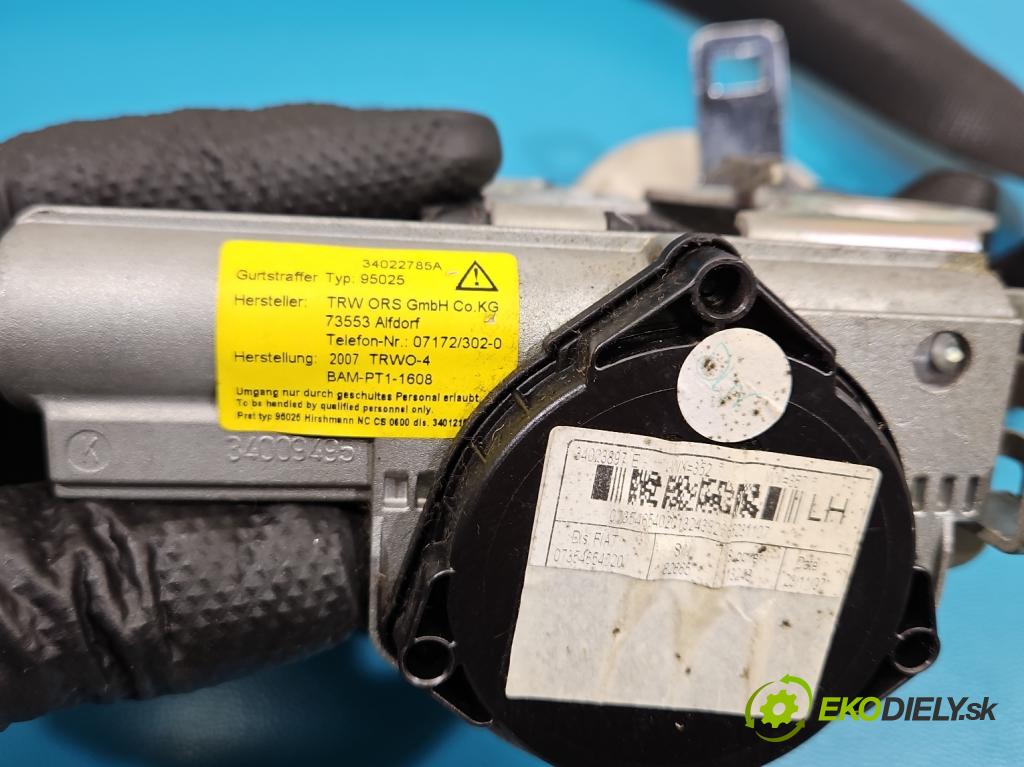 Fiat 500 2007-2020 1.3 jtd 75 HP manual 55 kW 1248 cm3 3- pas bezpečnosť: predné ľavý 34023904