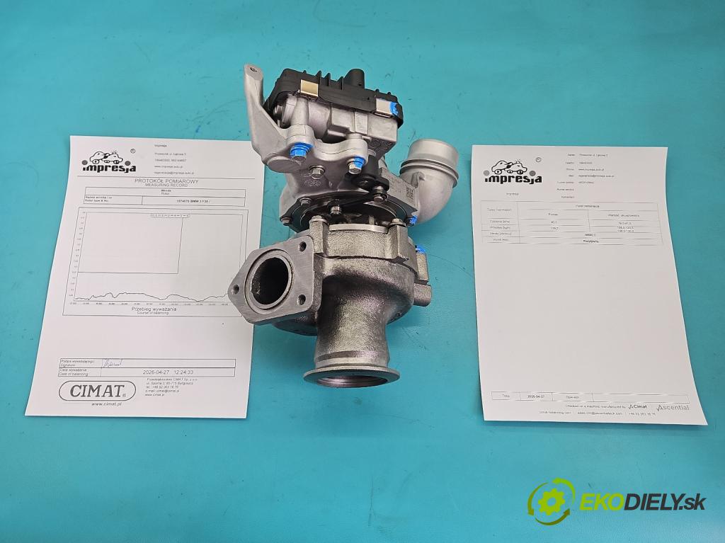Bmw 3 F30 2011-2018 2.0d N47D20 184hp automatic 135 kW 1995 cm3 5- turbodúchadlo, turbo repasovaná 49335-00642