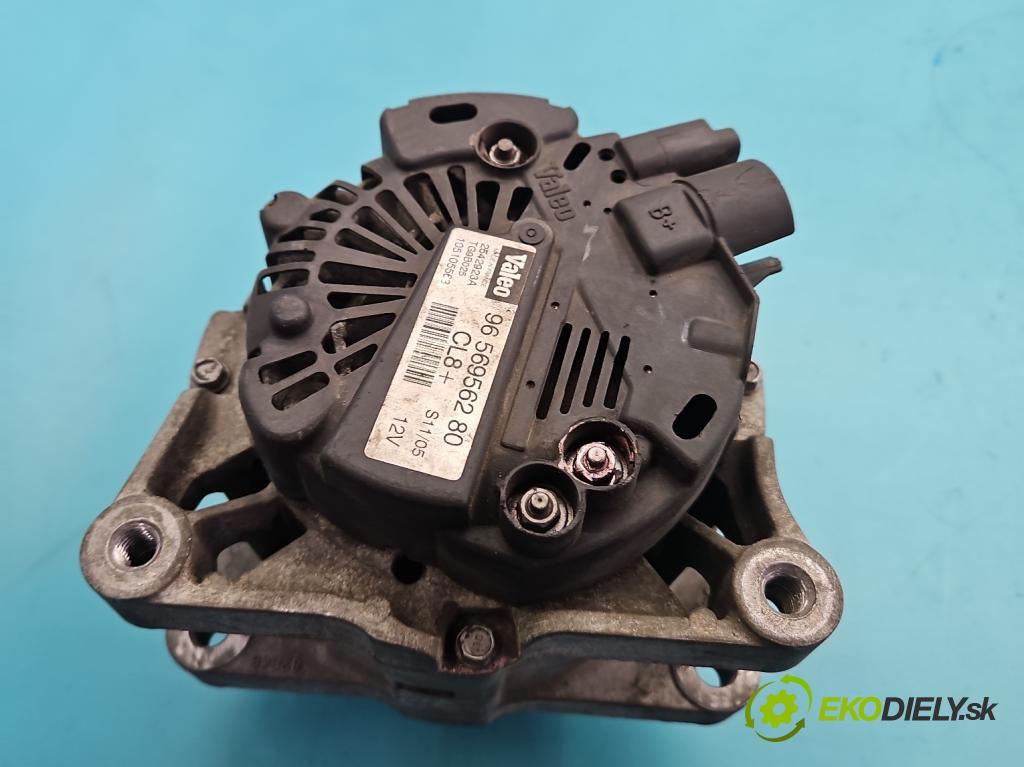 Peugeot 307 1.6 16V 109 HP manual 80 kW 1587 cm3 5- Alternator 9656956280 (Alternátor)