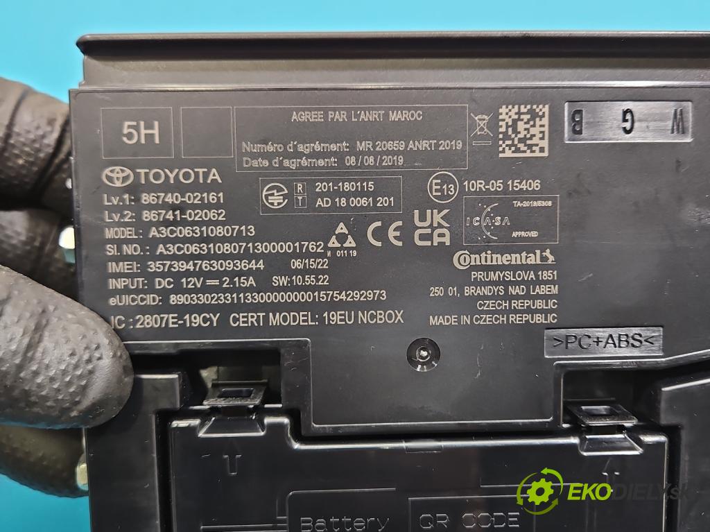 Toyota Corolla E21 2019- 1.5 12V 125 HP automatic 92 kW 1490 cm3 4- riadiaca jednotka ostatné 86740-02161