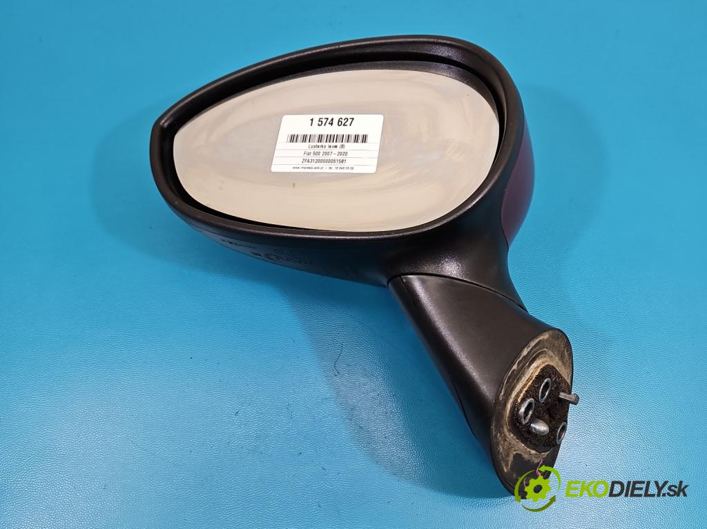 Fiat 500 2007-2020 1.3 jtd 75 hp manual 55 kW 1248 cm3 3- zpětné zrcátko levé  (Klika dveří ostatní)