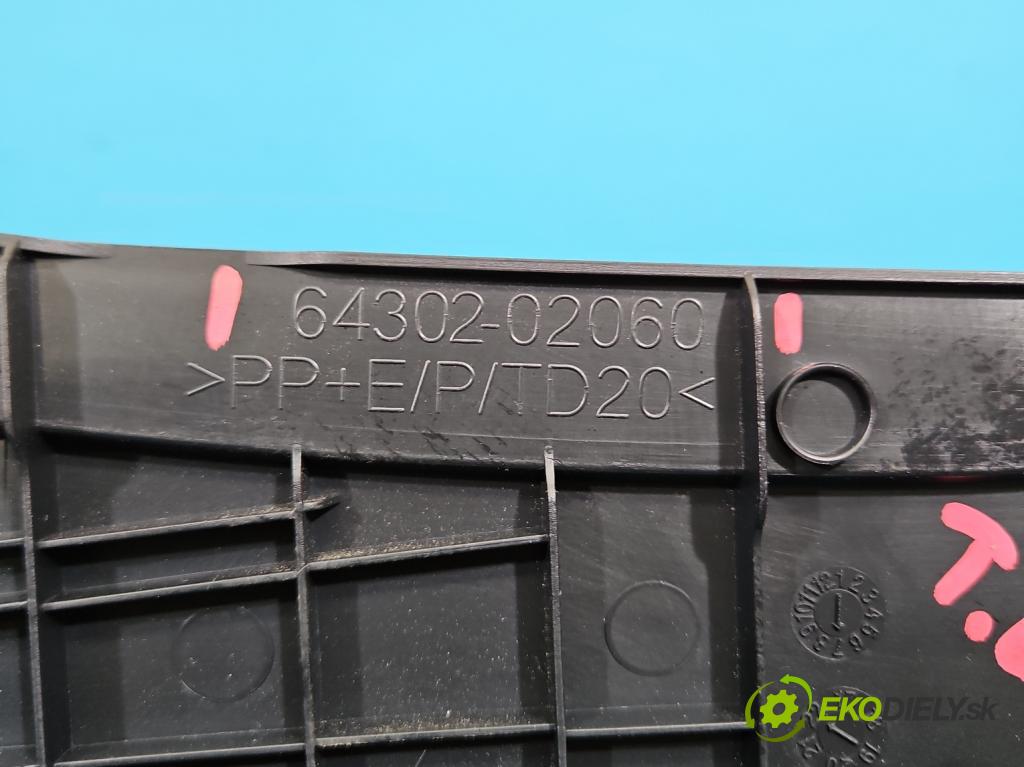 Toyota Corolla E21 2019- 1.5 12V 125 hp automatic 92 kW 1490 cm3 4- kryt plastová 64302-02060