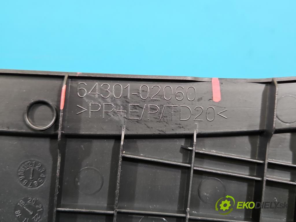 Toyota Corolla E21 2019- 1.5 12V 125 hp automatic 92 kW 1490 cm3 4- kryt plastová 64301-02060