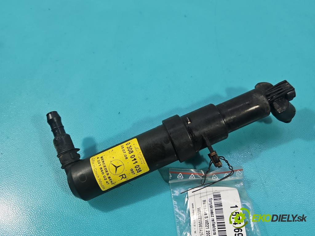 Mercedes S W221 2005-2013 3.5 V6 272 hp automatic 200 kW 3498 cm3 4- ostřikovač reflektor: pravý 0308011038