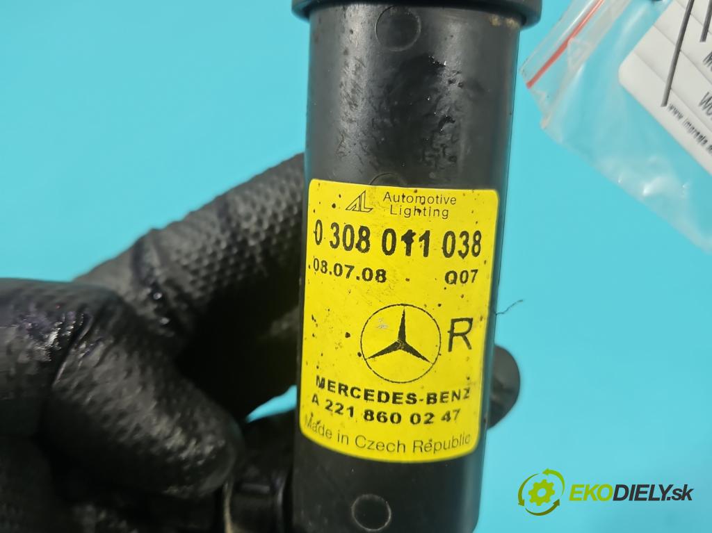 Mercedes S W221 2005-2013 3.5 V6 272 hp automatic 200 kW 3498 cm3 4- ostřikovač reflektor: pravý 0308011038