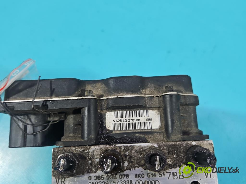 Audi A4 B8 2007-2015 1.8 TFSI 160 hp manual 118 kW 1798 cm3 5- čerpadlo abs 8K0907379P (Pumpa ABS)