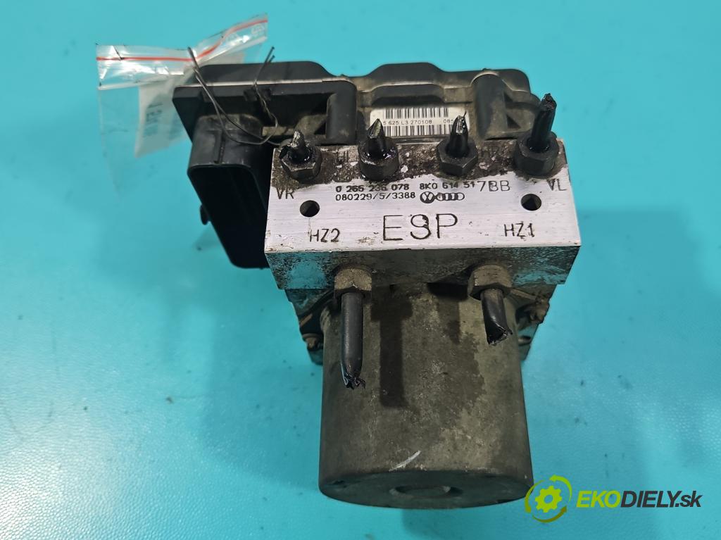 Audi A4 B8 2007-2015 1.8 TFSI 160 hp manual 118 kW 1798 cm3 5- čerpadlo abs 8K0907379P (Pumpa ABS)