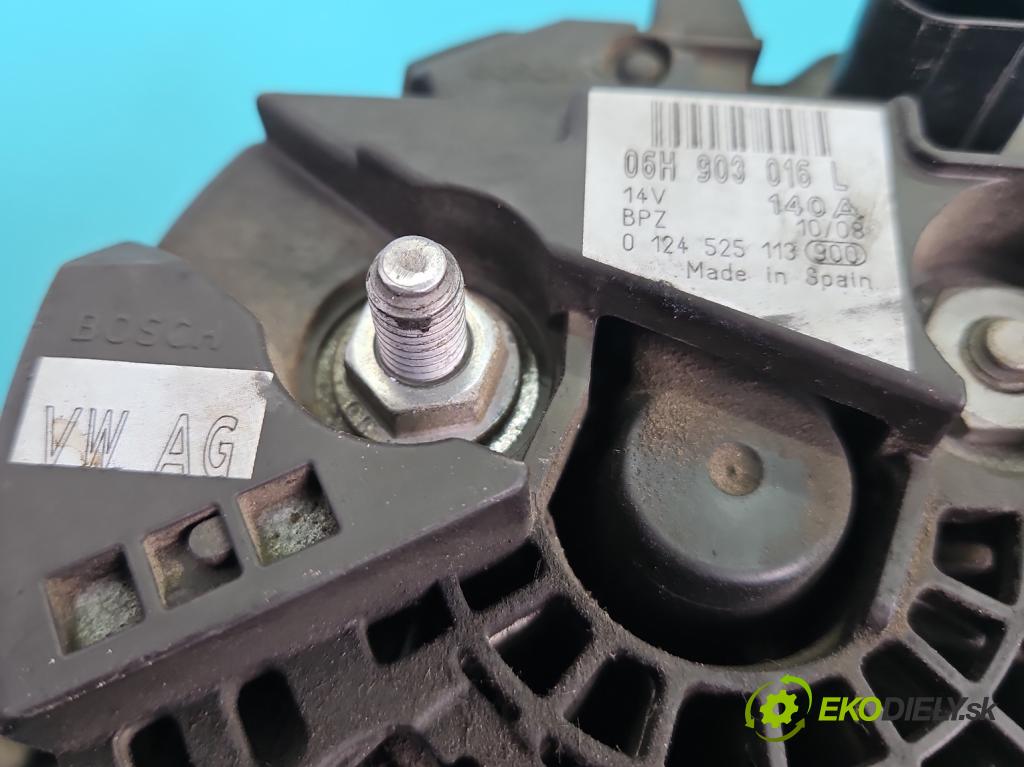 Audi A4 B8 2007-2015 1.8 TFSI 160 HP manual 118 kW 1798 cm3 5- Alternator 06H903016L (Alternátor)