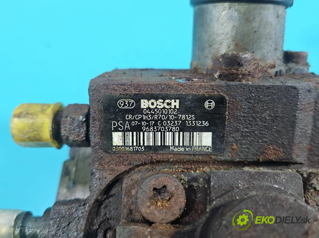 Peugeot Bipper 1.4 hdi 68 HP manual 50 kW 1399 cm3 5- čerpadlo vstrekovacia 0445010102 (Vstrekovacie čerpadlo)