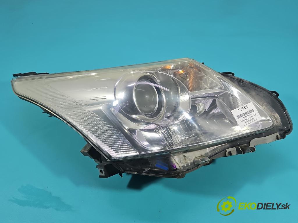 Toyota Avensis III T27 2009-2018 2.2 D4D 150 HP manual 110 kW 2231 cm3 5- Reflektor: pravý H279HR-AE (Svetlo predné pravé)