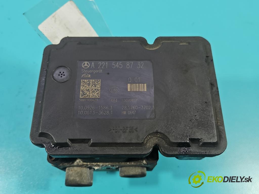 Mercedes S W221 2005-2013 3.5 V6 272 hp automatic 200 kW 3498 cm3 4- čerpadlo abs A2214312412 (Pumpa ABS)