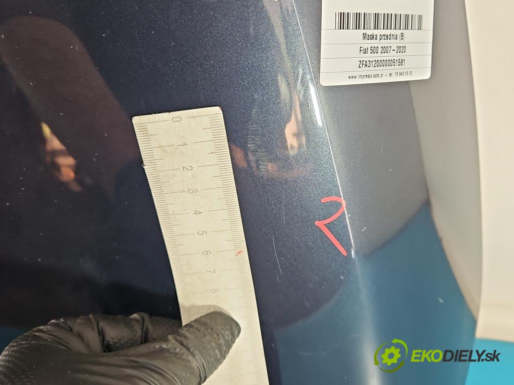 Fiat 500 2007-2020 1.3 jtd 75 HP manual 55 kW 1248 cm3 3- kapota predná