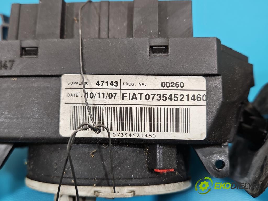 Fiat 500 2007-2020 1.3 jtd 75 HP manual 55 kW 1248 cm3 3- prepínač komplex: 07354521460 (Prepínacie páčky pod volantom)