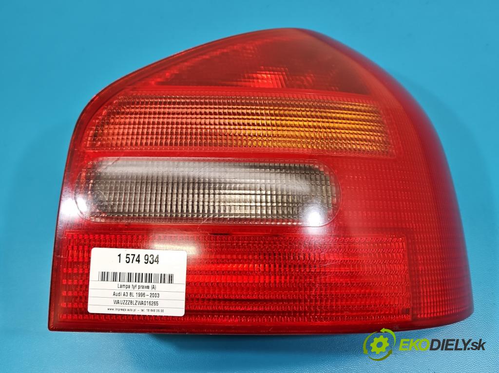 Audi A3 8L 1996-2003 1.9 tdi 90 HP manual 66 kW 1896 cm3 3- svetlo / reflektor zadné pravé 8L0945096 (Kľučka dverí ostatné)