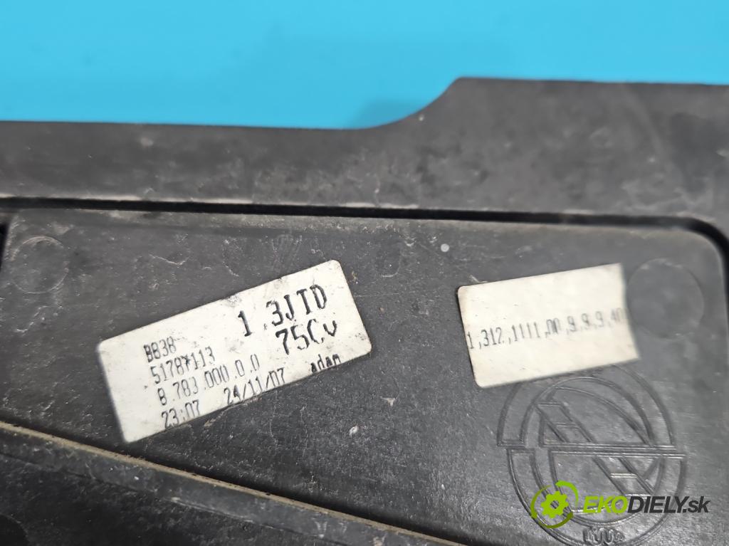 Fiat 500 2007-2020 1.3 jtd 75 HP manual 55 kW 1248 cm3 3- Ventilátor chladiča 51787113