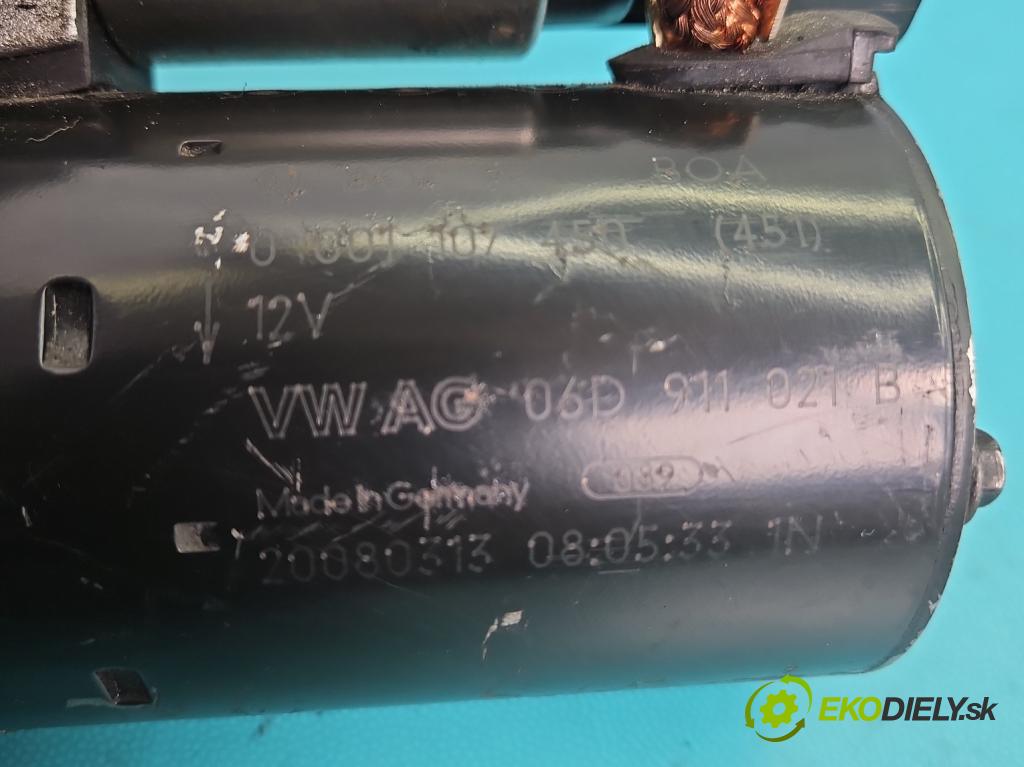 Audi A4 B8 2007-2015 1.8 TFSI 160 hp manual 118 kW 1798 cm3 5- startér: 0001107450 (Startér)