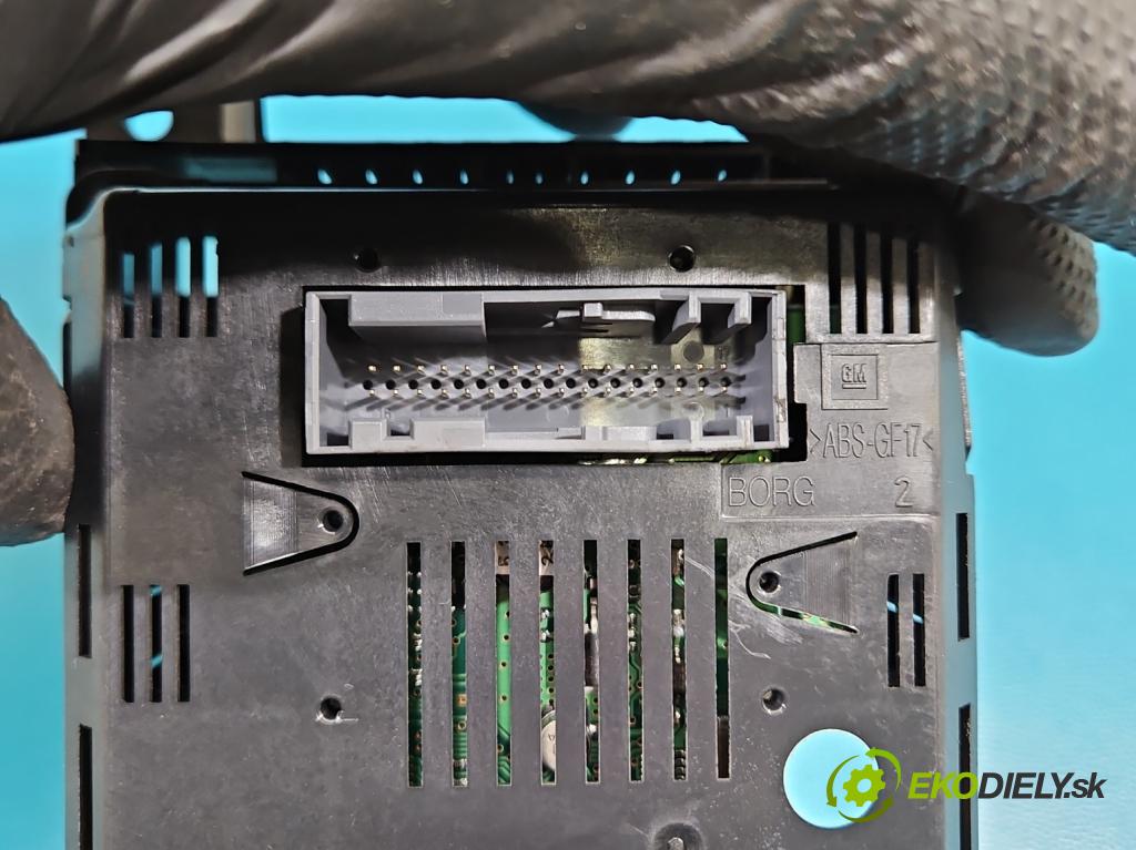 Opel Astra III 2004-2014 1.6 16V 105 hp manual 77 kW 1598 cm3 5- displej 13208089 (Přístrojová deska)