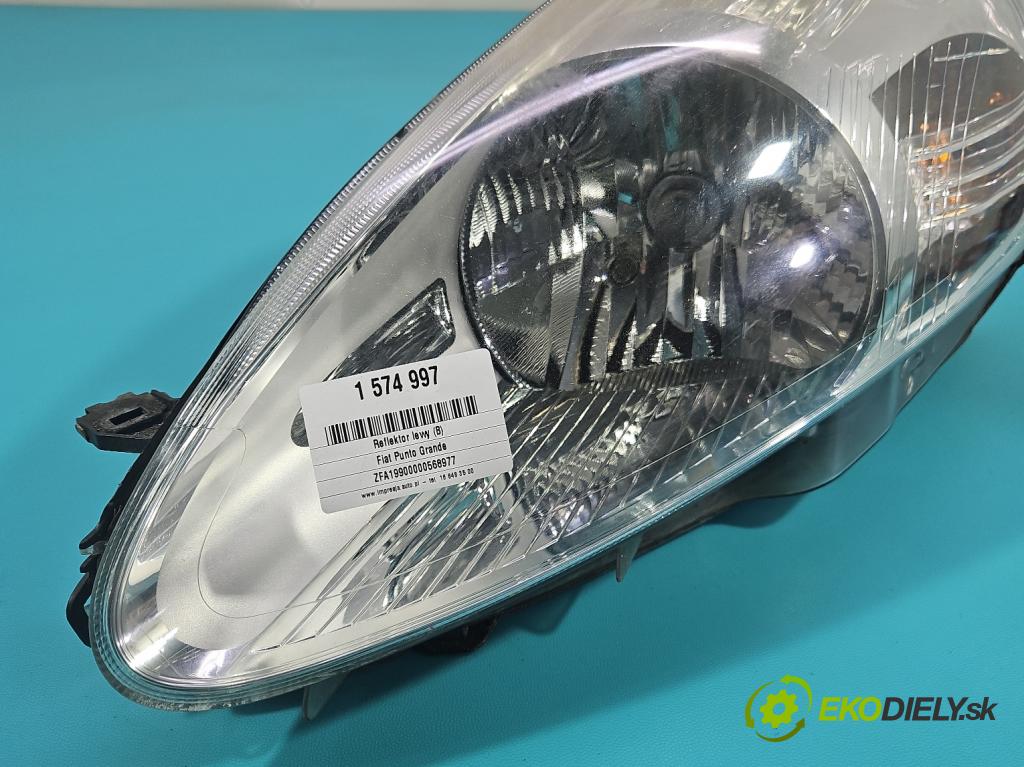 Fiat Punto Grande 1.4 8V 77 HP manual 57 kW 1368 cm3 5- Reflektor: ľavý  (Kľučka dverí ostatné)