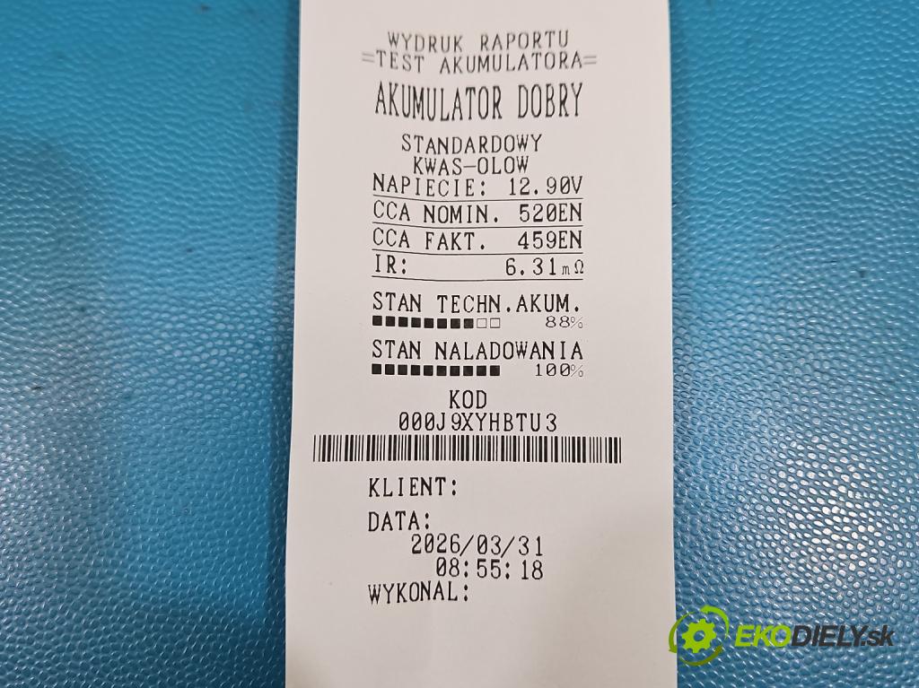 Fiat Bravo II 2007-2014 1.9 jtd 120 HP manual 88 kW 1910 cm3 5- Akumulator automobilovy