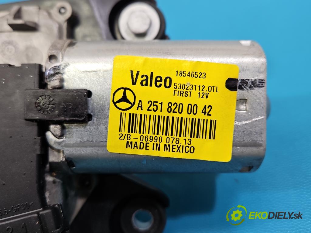 Mercedes GL II X166 2012-2015 4.7 V8 278928 340KM: automatic 250 kW 4663 cm3 5- motor stieračov zadné A2518200042
