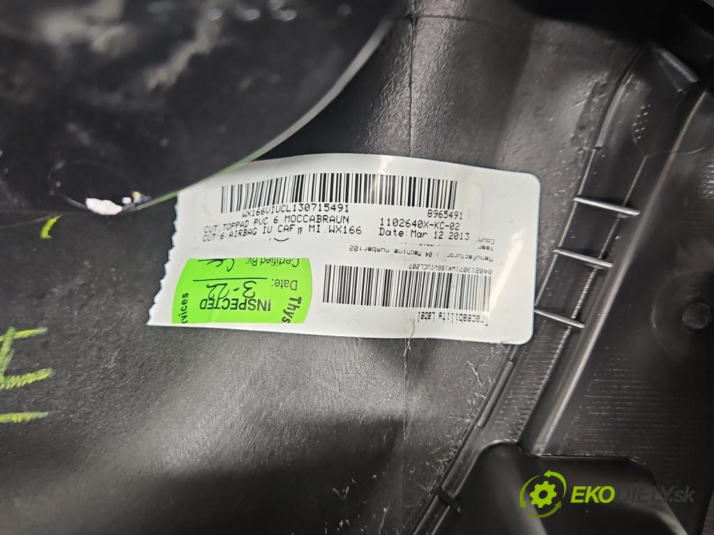 Mercedes GL II X166 2012-2015 4.7 V8 278928 340KM: automatic 250 kW 4663 cm3 5- kokpit,pristrojová doska rozdeľovacia