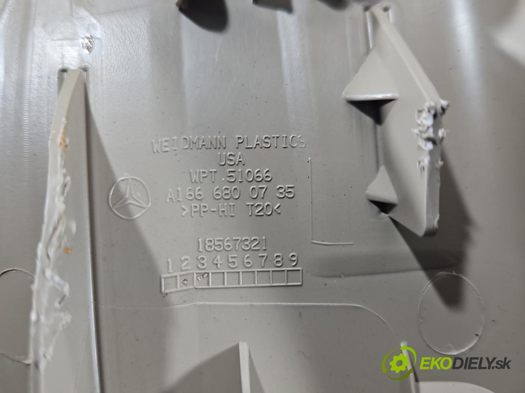 Mercedes GL II X166 2012-2015 4.7 V8 278928 340KM: automatic 250 kW 4663 cm3 5- lišta práh: pravé A1666800735 (Lišta prahová)