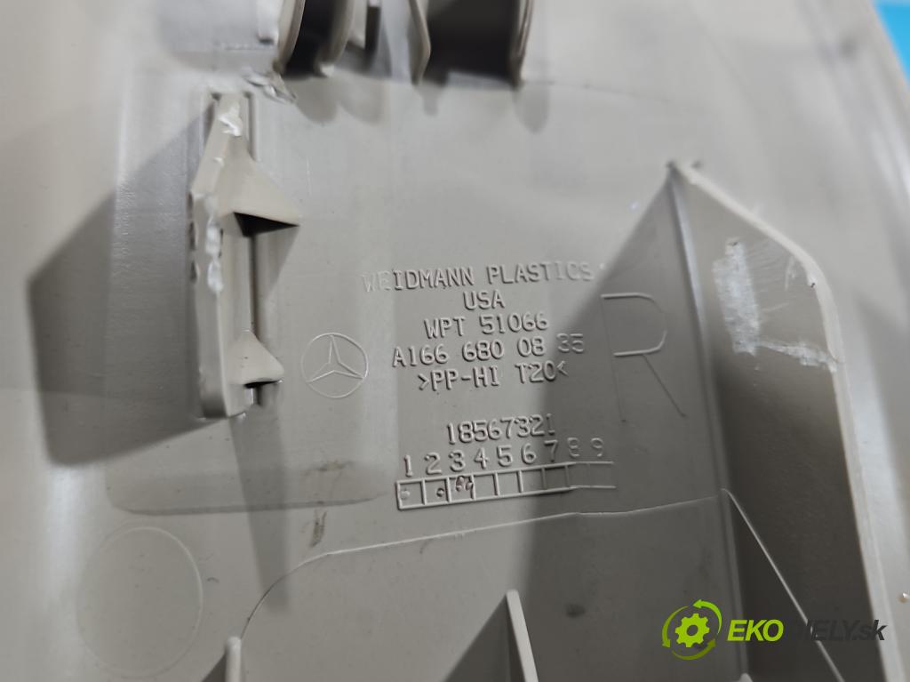 Mercedes GL II X166 2012-2015 4.7 V8 278928 340KM automatic 250 kW 4663 cm3 5- lišta práh: pravé A1666800835 (Prahová lišta)