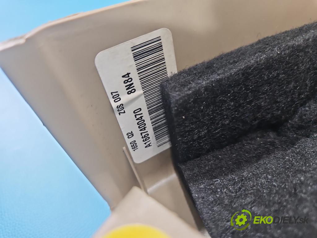 Mercedes GL II X166 2012-2015 4.7 V8 278928 340KM: automatic 250 kW 4663 cm3 5- Čalounictví: kufrové dvere A1667400571