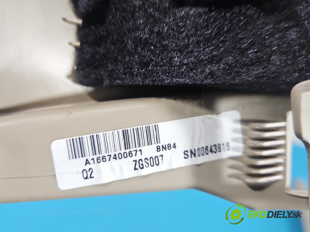 Mercedes GL II X166 2012-2015 4.7 V8 278928 340KM: automatic 250 kW 4663 cm3 5- Čalounictví: kufrové dvere A1667400571