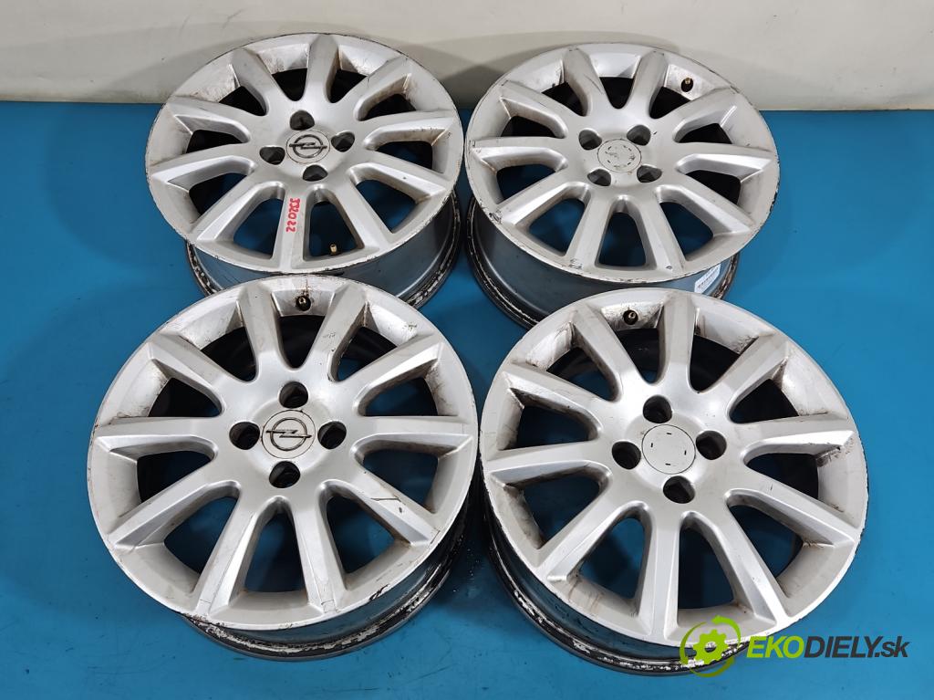 Opel Astra III 2004-2014 1.6 16V 105 HP manual 77 kW 1598 cm3 5- Disk hliník 16" komplet 13116621