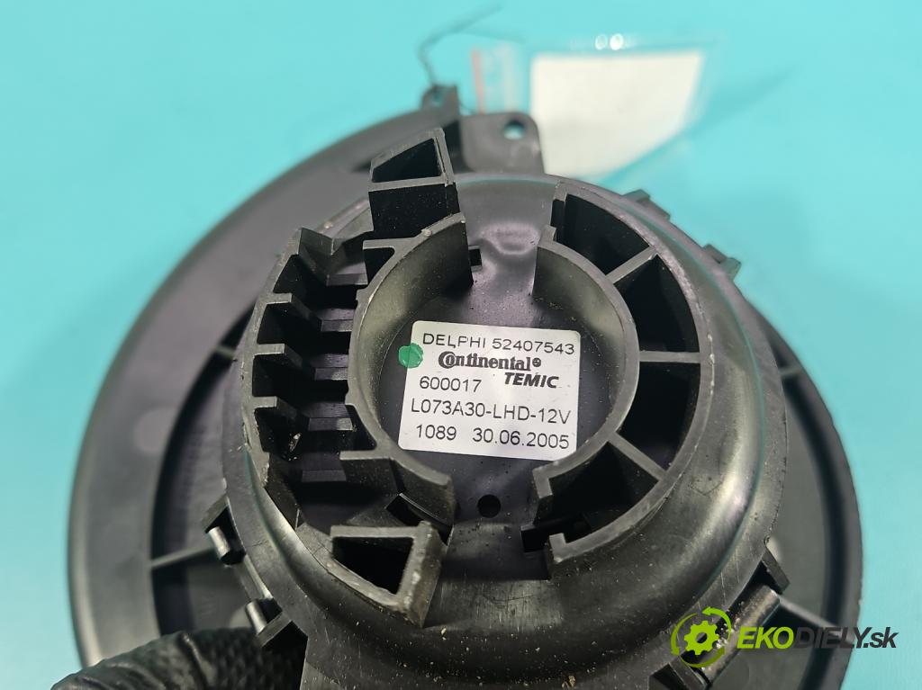 Opel Astra III 2004-2014 1.6 16V 105 HP manual 77 kW 1598 cm3 5- ventilátor vzduchu 52407543