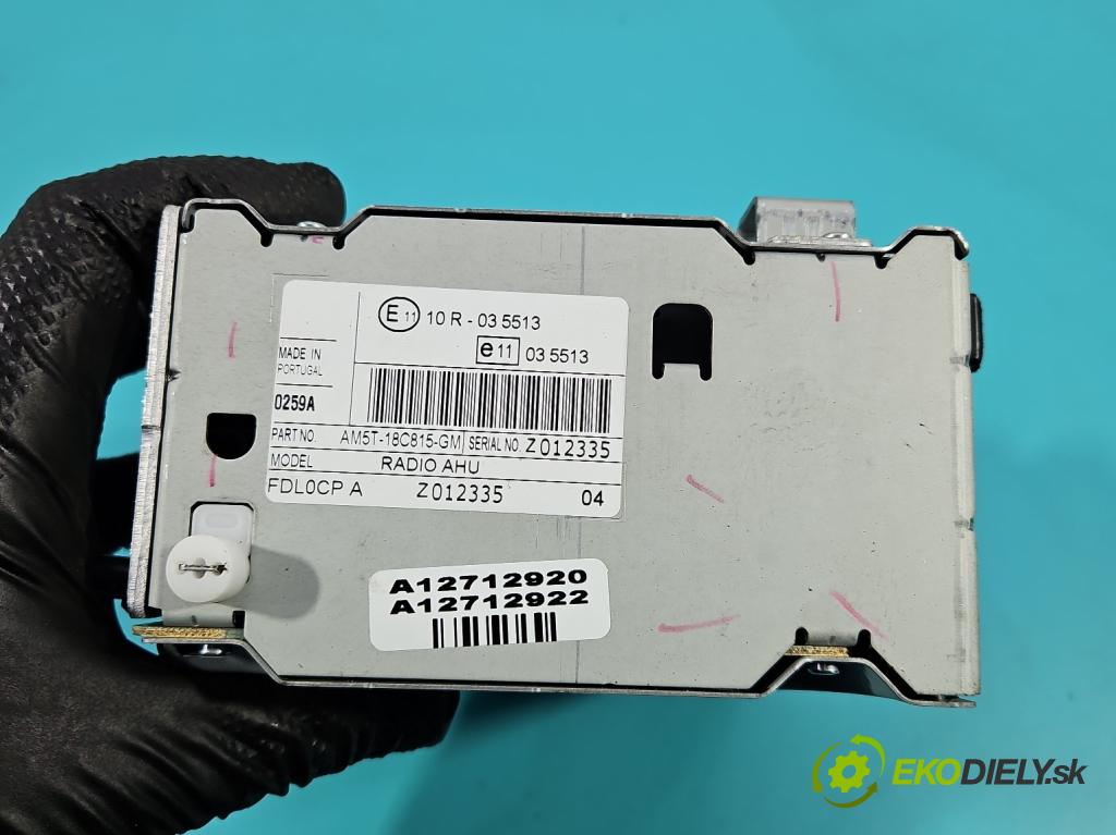 Ford C-Max II 2010-2019 1.0 EcoBoost: 125 HP manual 92 kW 998 cm3 5- Radio originál AM5T-18C815-GM