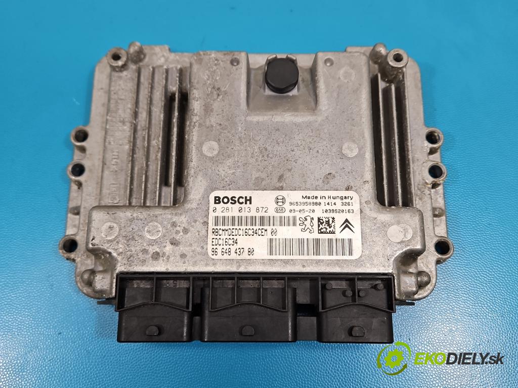 Citroen C3 Picasso 2008-2017 1.6 hdi 109 HP manual 80 kW 1560 cm3 5- riadiaca jednotka motora 0281013872