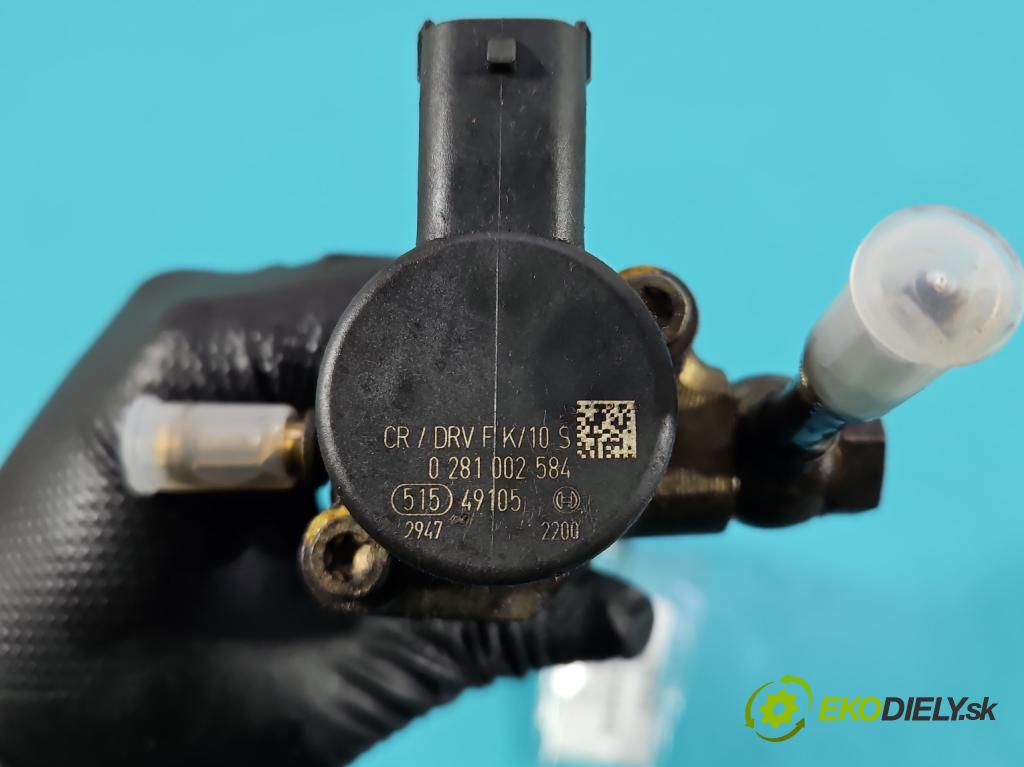 Fiat 500 2007-2020 1.3 jtd 75 HP manual 55 kW 1248 cm3 3- lišta vstrekovacia 0445214044 (Vstrekovacia lišta)