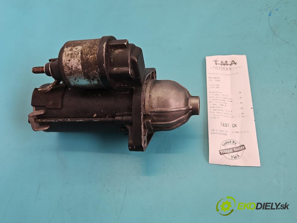 Fiat 500 2007-2020 1.3 jtd 75 HP manual 55 kW 1248 cm3 3- štartér  (Štartér)