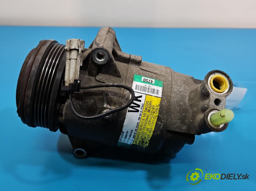 Opel Astra III 2004-2014 1.6 16V 105 HP manual 77 kW 1598 cm3 5- Kompresor: klimatizácie 13124750 (Kompresor klimatizácie)