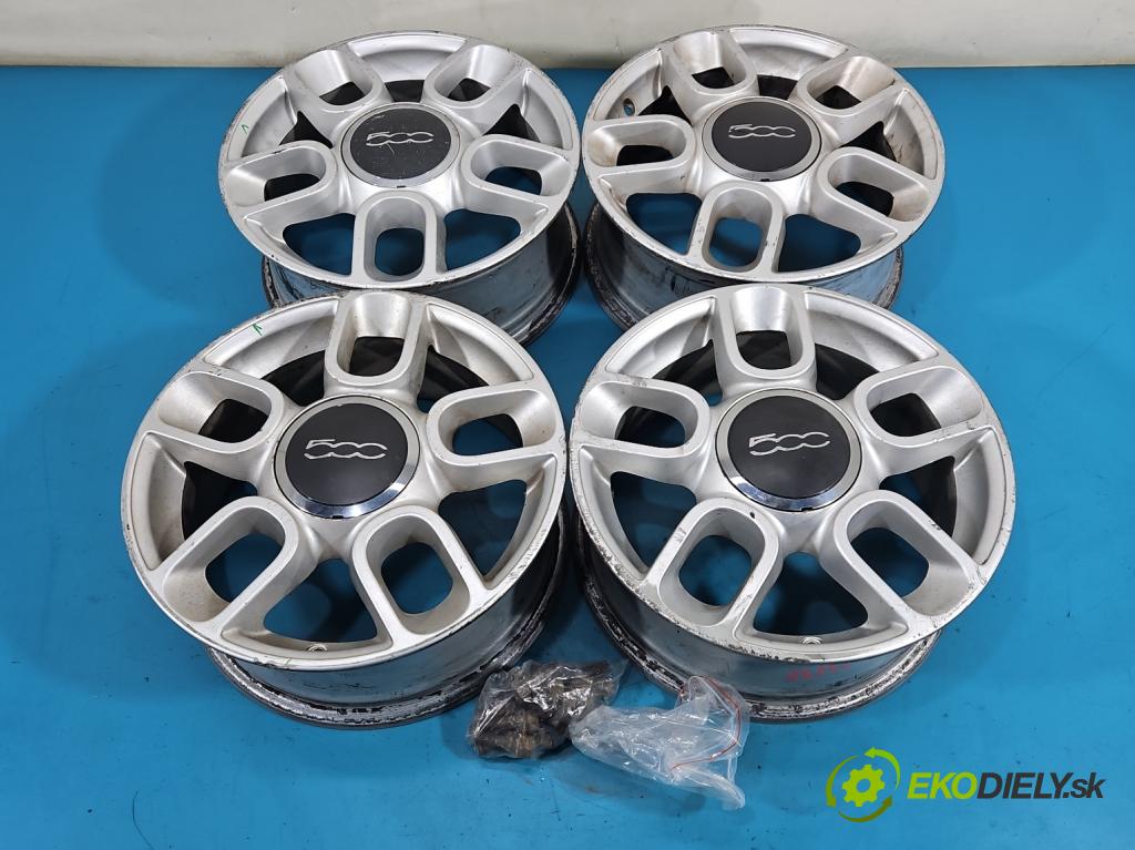 Fiat 500 2007-2020 1.3 jtd 75 HP manual 55 kW 1248 cm3 3- Disk hliník 15" komplet 51791160