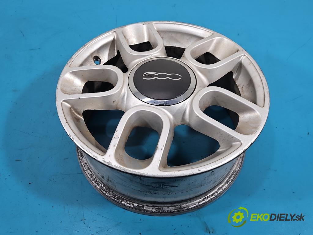 Fiat 500 2007-2020 1.3 jtd 75 HP manual 55 kW 1248 cm3 3- Disk hliník 15" komplet 51791160