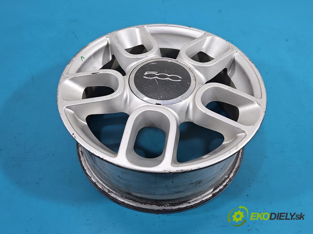 Fiat 500 2007-2020 1.3 jtd 75 HP manual 55 kW 1248 cm3 3- Disk hliník 15" komplet 51791160