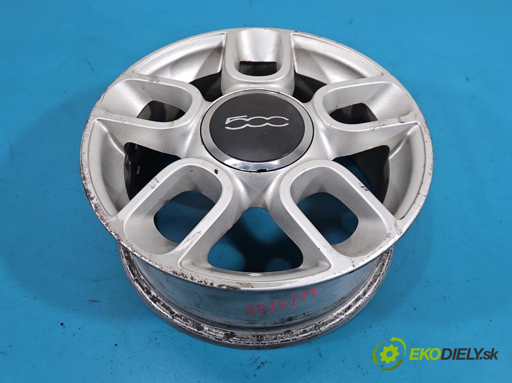 Fiat 500 2007-2020 1.3 jtd 75 HP manual 55 kW 1248 cm3 3- Disk hliník 15" komplet 51791160