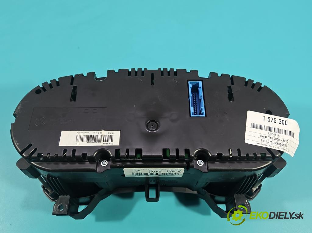 Skoda Yeti 2009-2017 2.0 tdi 110 HP manual 81 kW 1968 cm3 5- prístrojovka/ budíky 5L0920840K (Prístrojová doska)