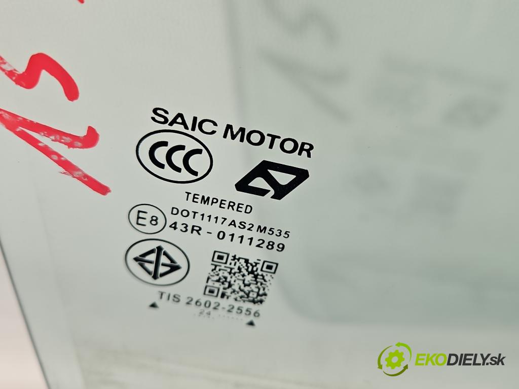 MG MG3  24- 1.5 16V 116 hp manual 85 kW 1495 cm3 5- sklo dveře zadní pravé